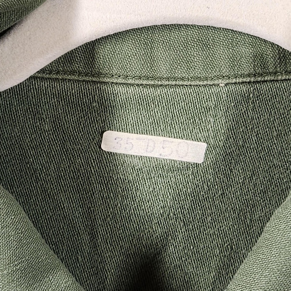 1965 US Army OG-107 Fatigue Shirt Type III Green Shade 107 D1-9409 Vietnam Era - Picture 4 of 9